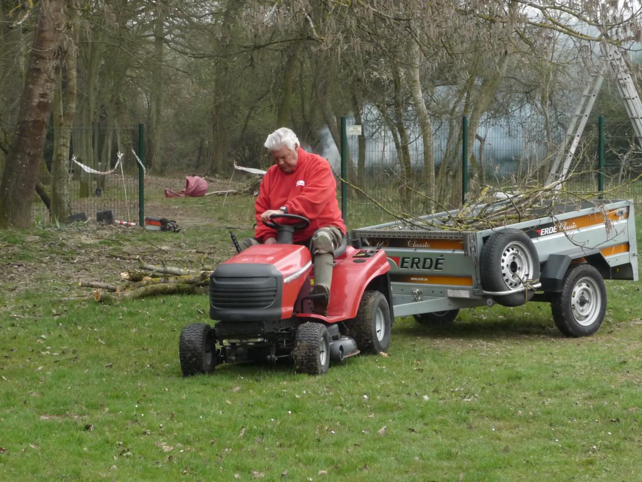 Christian au tracteur