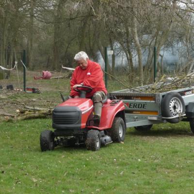 Christian au tracteur